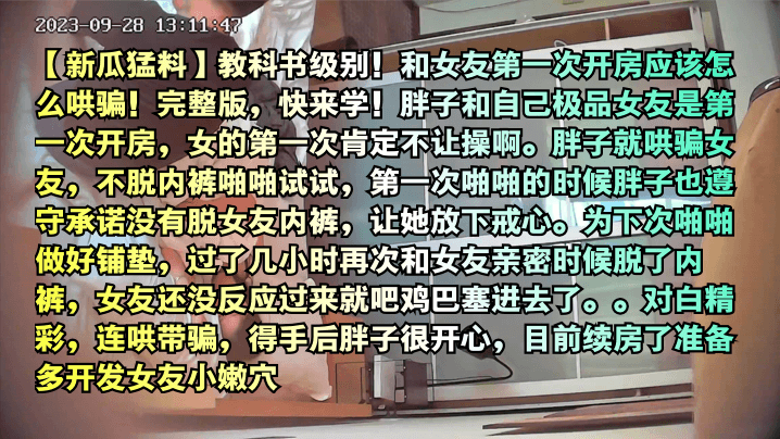 VIS-913 新瓜猛料教科书级别和女友第一次开房应该怎么哄骗完整版快来学